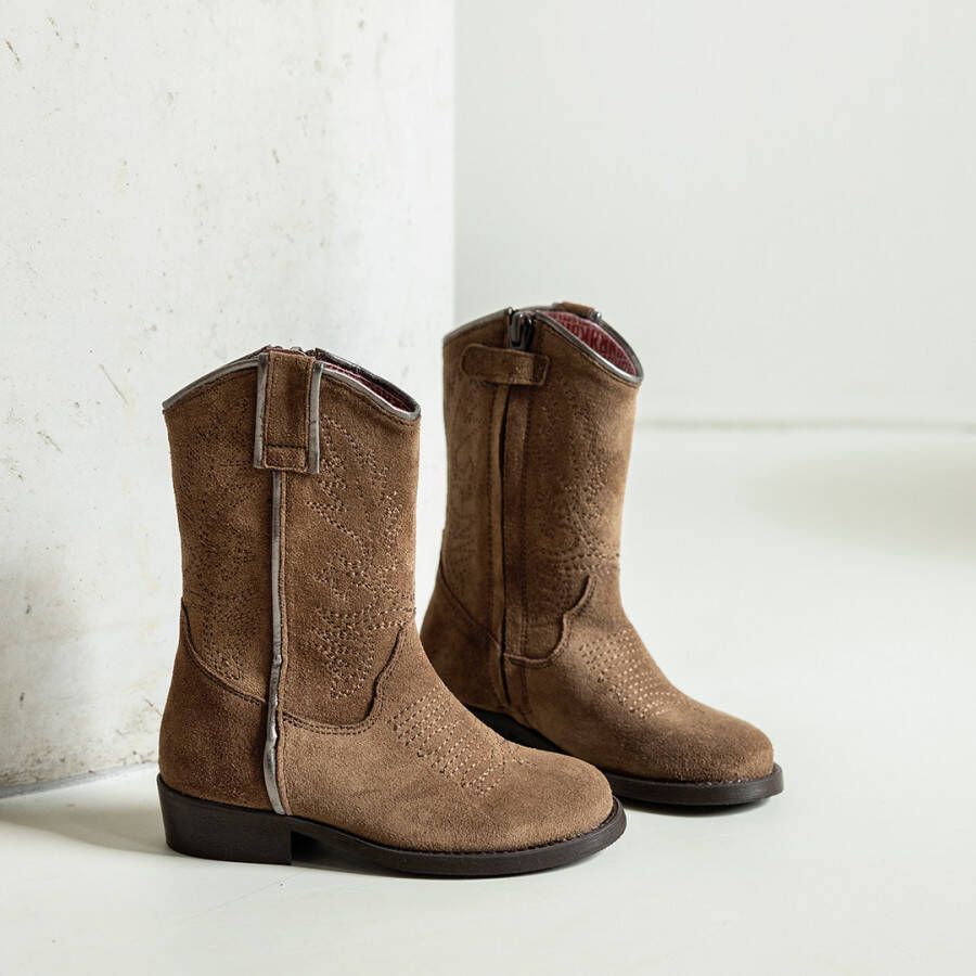 RED-RAG Taupe western boots | 12446