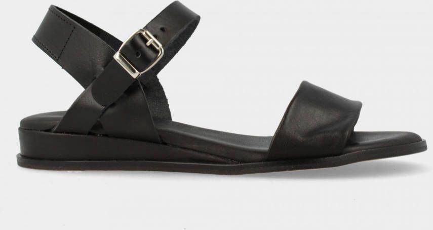 Red-Rag Red Rag Sandalen Dames Damesschoenen Leer Sleehak hoogte 4 cm 79370 Zwart - Foto 5