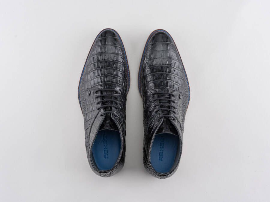 Rehab Footwear Barry Crc | Zwarte nette schoenen