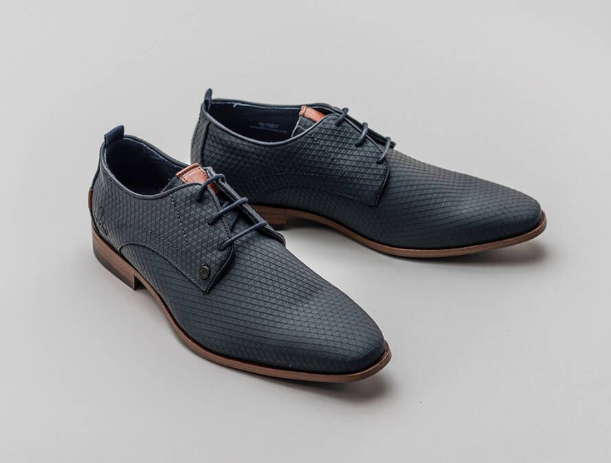 Rehab Footwear Greg Triangle | Donkerblauwe nette schoenen