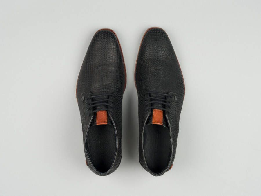 Rehab Footwear Gregory Triangle | Zwarte nette schoenen