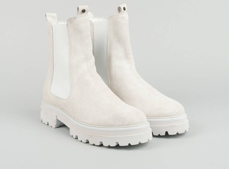 Rehab Footwear Kaatje Vintage | Witte chelsea boots