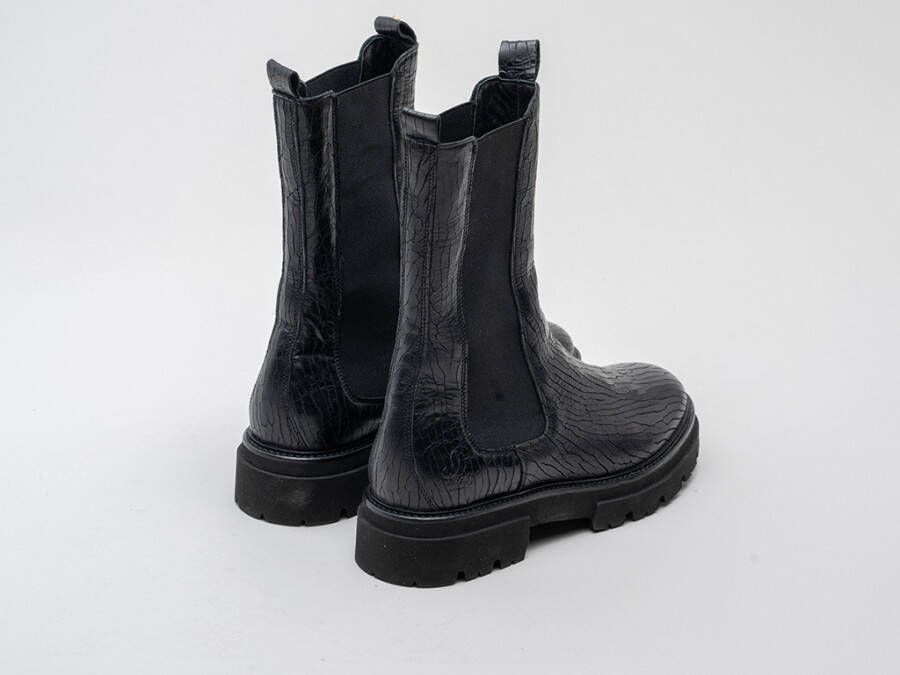 Rehab Footwear Kara Crack | Zwarte hoge chelsea boots