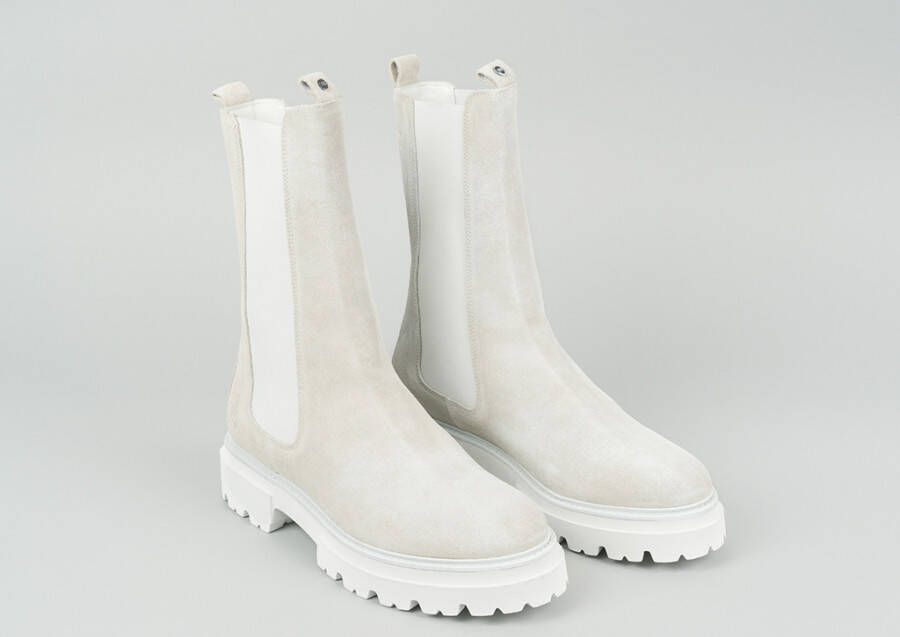 Rehab Footwear Kara Vintage | Witte hoge chelsea boots