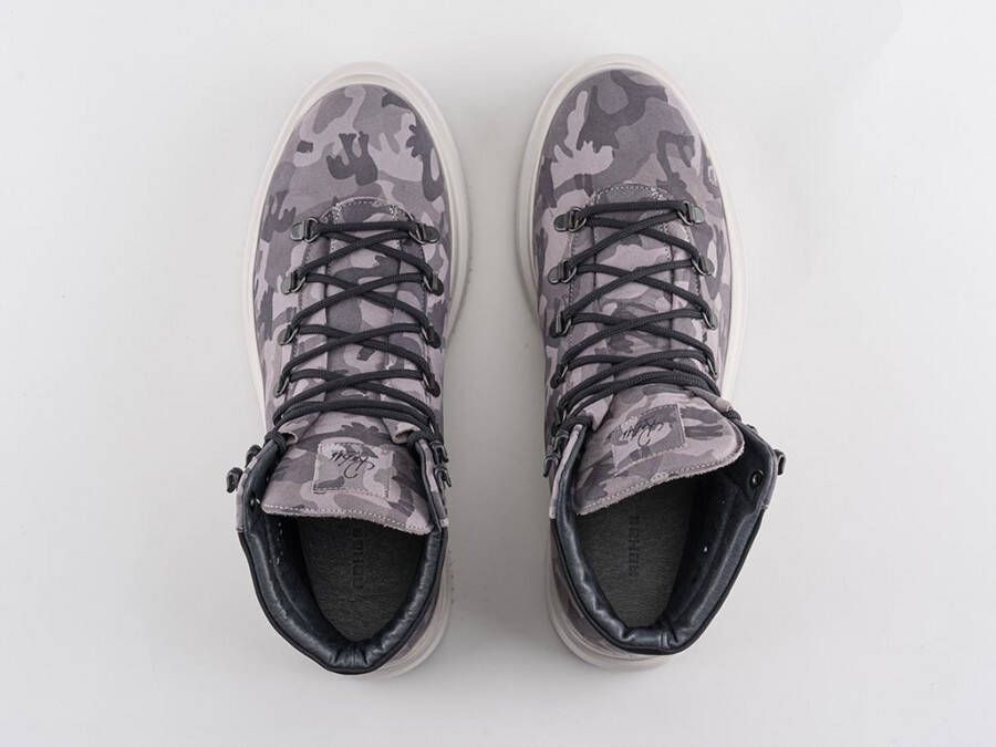 Rehab Footwear Murray Nub Army | Zwart grijze boots