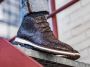 Rehab Footwear Potsavivo Weave | Donkerbruine veterschoen - Thumbnail 8