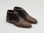 Rehab Footwear Salvador Zig Zag | Halfhoge bruine nette schoenen - Thumbnail 4