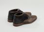 Rehab Footwear Salvador Zig Zag | Halfhoge bruine nette schoenen - Thumbnail 6