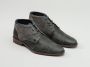 Rehab Footwear Salvador Zig Zag | Halfhoge grijze nette schoenen - Thumbnail 14