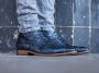 Rehab Barry Scales Nette schoenen Veterschoenen Heren Blauw - Thumbnail 4