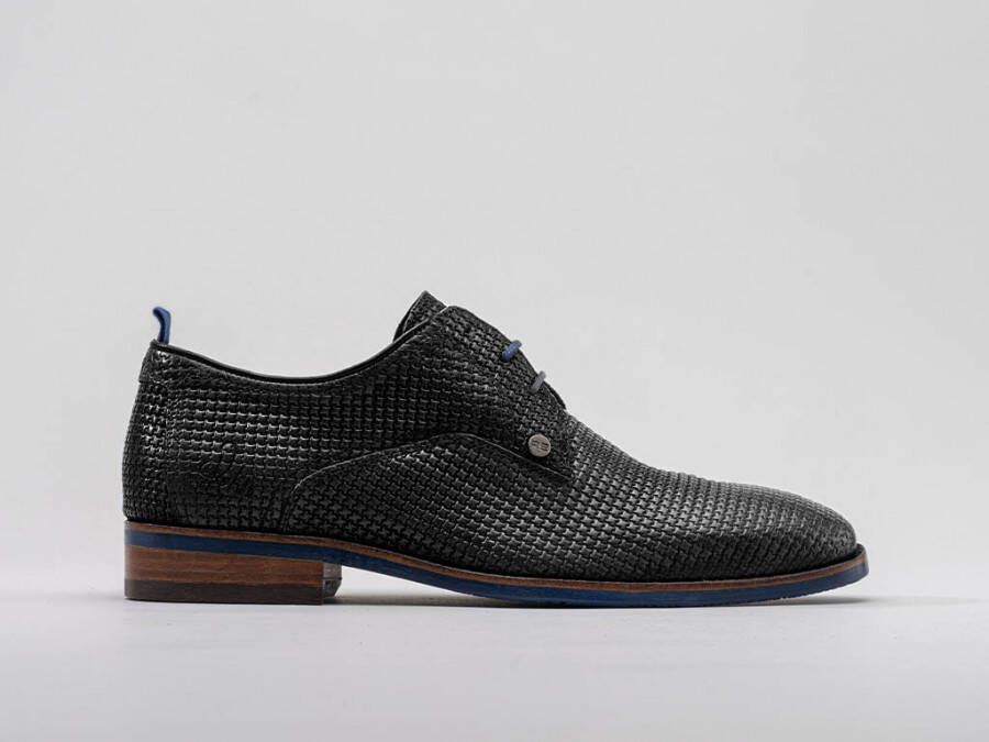 Rehab Footwear Falco Tile | Zwarte nette schoen