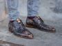 Rehab Greg Snake Carpet Nette schoenen Veterschoenen Heren Bruin - Thumbnail 4
