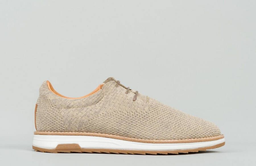 Rehab Footwear Nolan Knit | Zandkleurige veterschoen