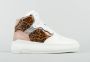 Rehab Footwear Tyra Leopard | Hoge witte sneakers - Thumbnail 2