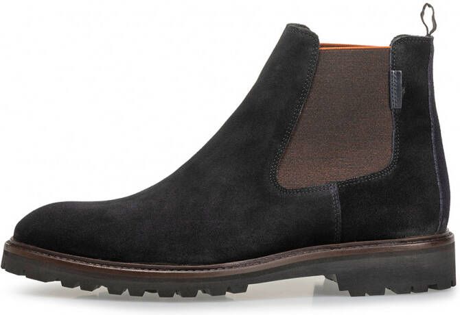 Floris Casual Black Suede