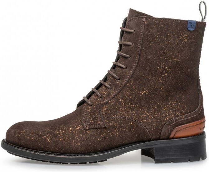 Floris Casual DarkBrown Suede