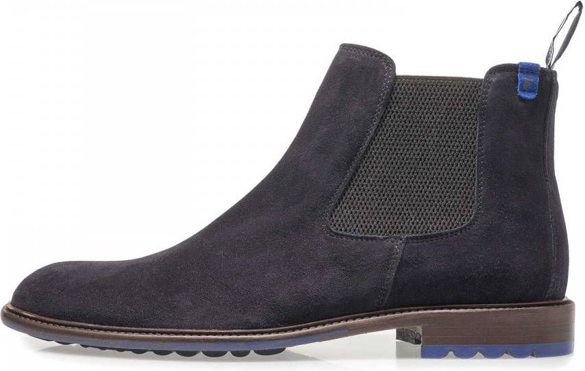 Floris van Bommel 10902 Volwassenen Business half-hoog Kleur: Blauw Maat:  44 - Schoenen.nl