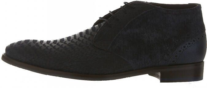 Floris van Bommel Veterschoen Floris Dressed DarkBlue Nubuck Leather SFM 50090 41 04