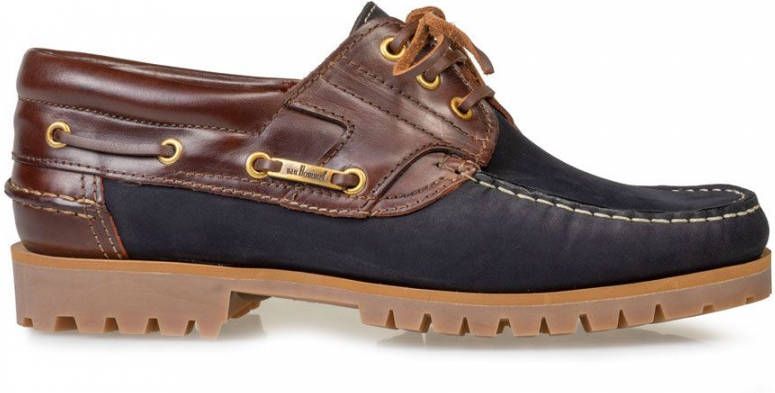 Van Bommel 10470 Sportieve veterschoen heren (9+) blauw 11 DarkBlue nubuck