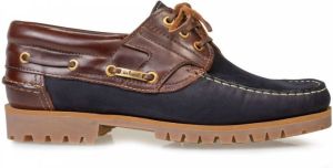 Van Bommel 10470 Sportieve veterschoen heren (9+) blauw 11 DarkBlue nubuck