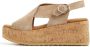 VIA VAI Sissel Raise | suède sleehak sandalen Beige Suede Sandalen met hak Dames - Thumbnail 4