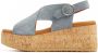 VIA VAI Sandalen Dames Sissel Raise Maat: 39 Materiaal: Suède Kleur: Blauw - Thumbnail 3