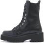 VIA VAI Veterboots Dames Bobbi Brick Maat: 41 Materiaal: Leer Kleur: Zwart - Thumbnail 4