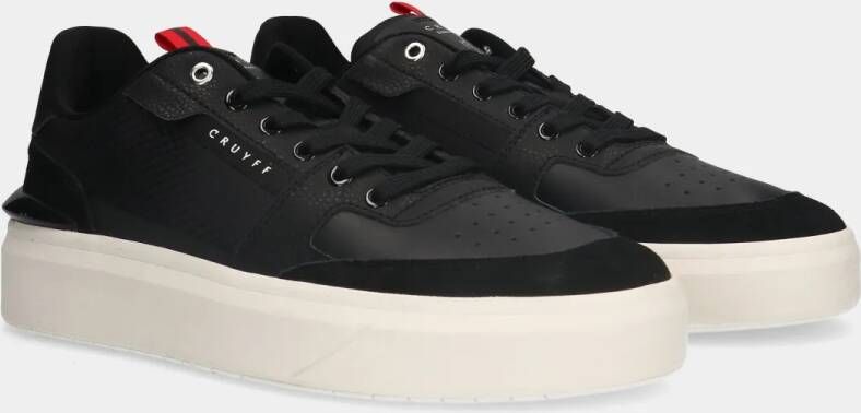 Cruyff Endorsed Tennis 953 Black Red heren sneakers