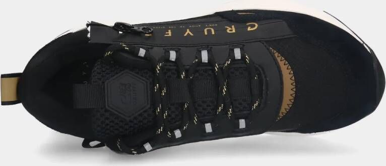 Cruyff June Sidezip 960 Black Gold dames sneakers