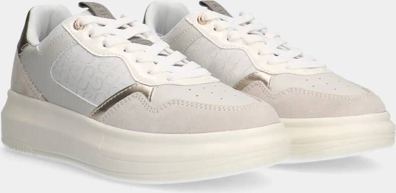 Cruyff pace court offwhite silver dames sneakers