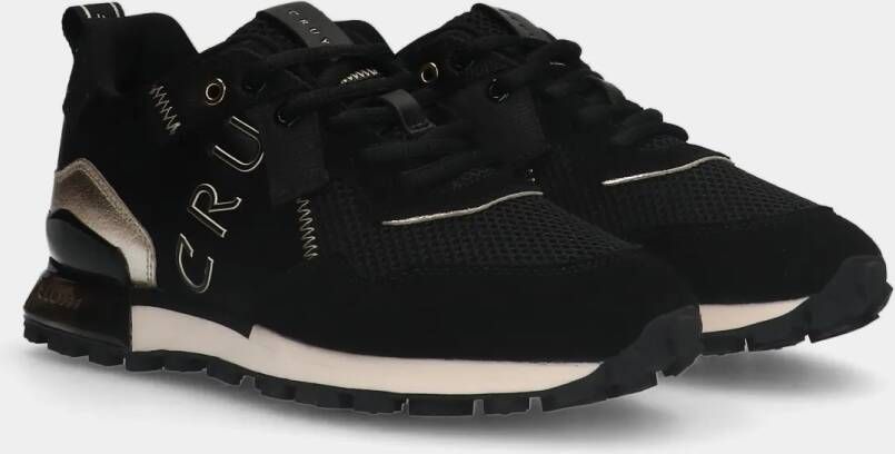 Cruyff superbia hex-tech black gold dames sneakers