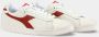 Diadora Game L Low Waxed Wit Rood Dames - Thumbnail 2