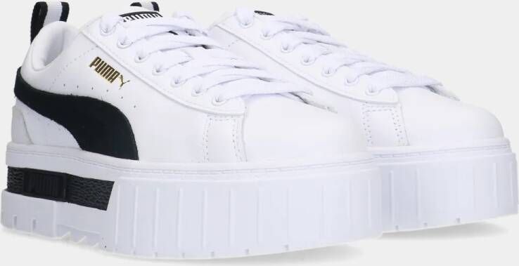 Puma Mayze Lth White Black dames sneakers