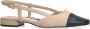 Sacha leren slingback loafers beige - Thumbnail 2