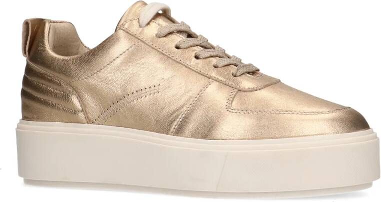 Sacha Gouden metallic leren sneakers