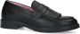 Sacha Dames Zwarte leren loafers met franjes - Thumbnail 3
