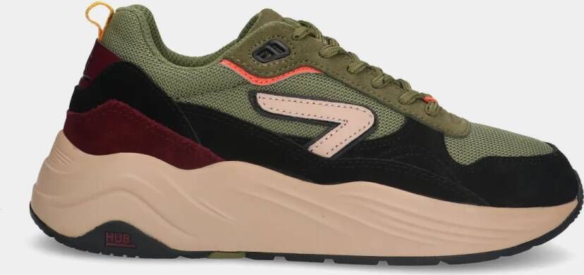 Hub Glide-W S43 groene dames sneakers