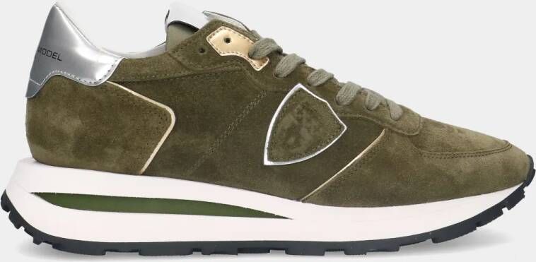 PHILIPPE MODEL Tropez Dark Green Low dames sneakers