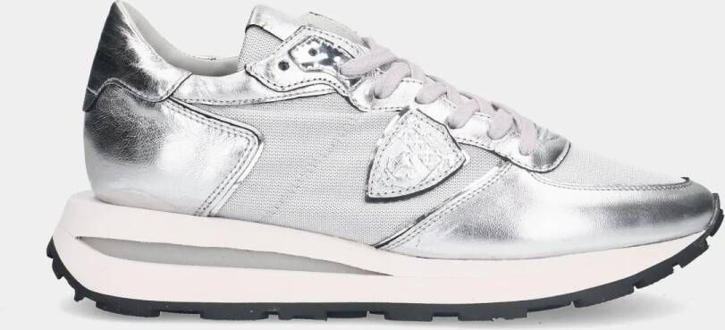 Hub PHILIPPE MODEL Philippe Model Tropez Haute low silver dames sneakers