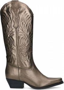 Sacha Bronskleurige metallic leren cowboylaarzen limited edition