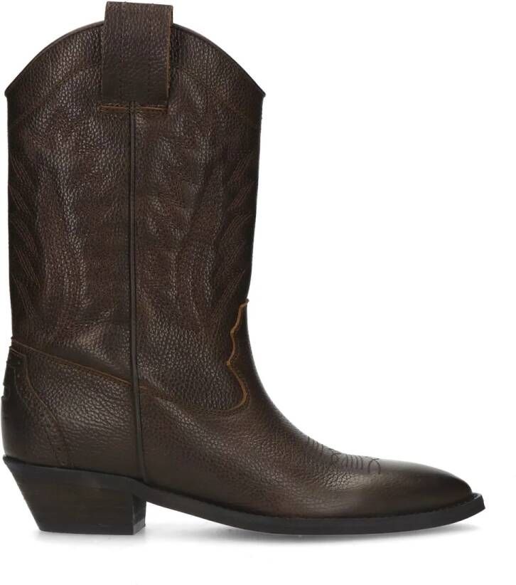 Sacha Dames Bruine leren cowboylaarzen - Foto 3