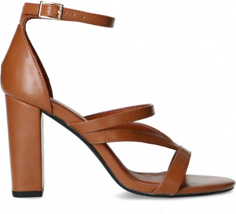 Sacha Bruine sandalen met hoge hak - Schoenen.nl