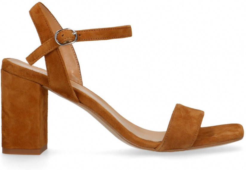 Sacha Cognac sandalen met hak - Schoenen.nl