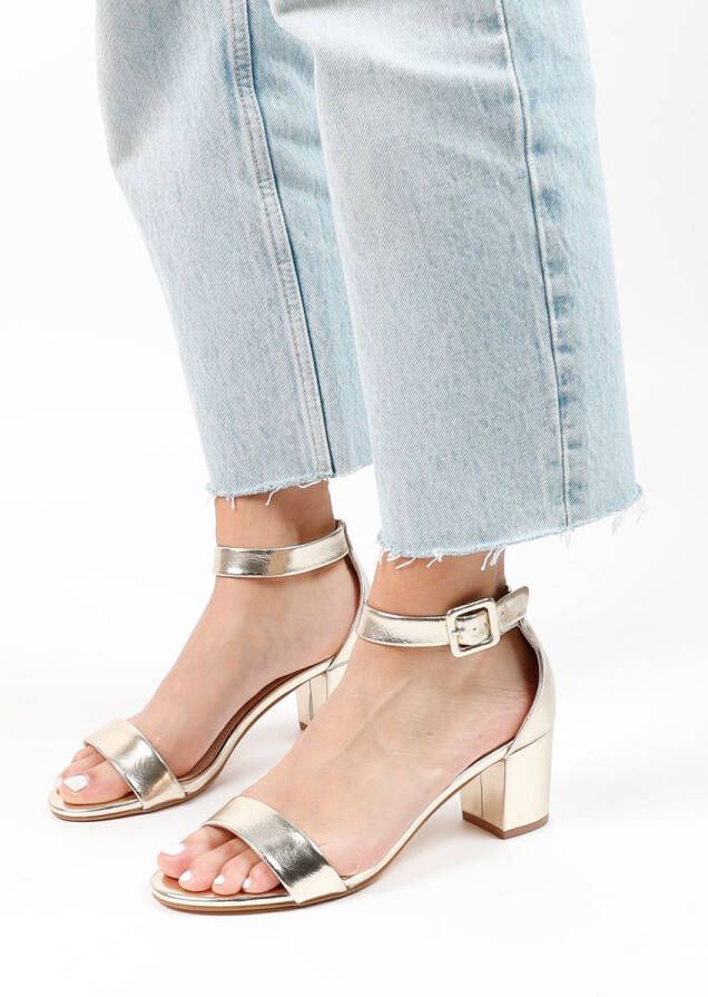 CuteHeels Dames Open Teen Sandalen Met Hak - Modieuze Zomersandalen, 9 Cm Hak, Antislip Zool, PU Lakleer