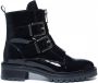Sacha Dames Lak leren biker boots met gespen en rits - Thumbnail 3