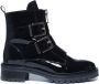 Sacha Dames Lak leren biker boots met gespen en rits - Thumbnail 6