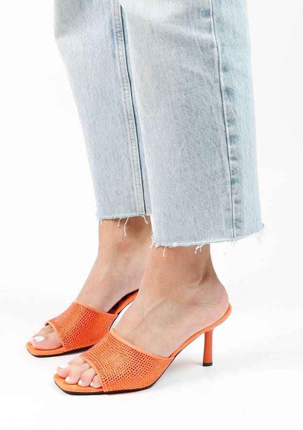 Sacha Dames Oranje muiltjes met strass - Foto 2