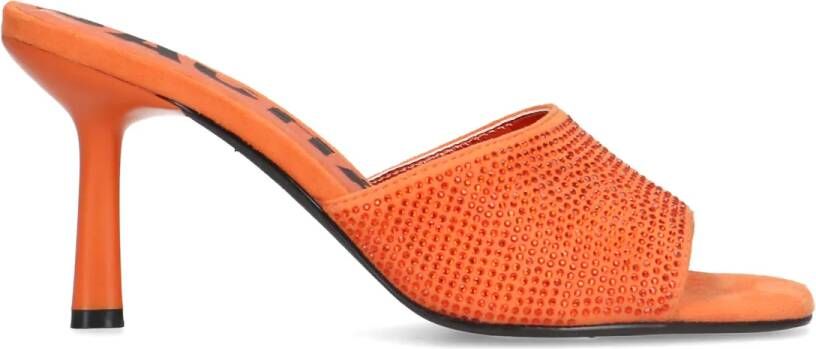 Sacha Dames Oranje muiltjes met strass - Foto 3