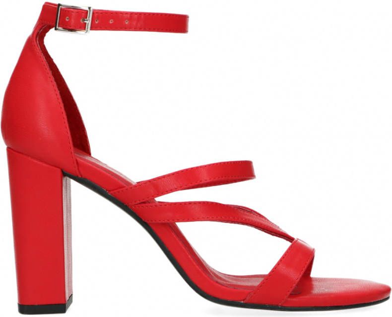 Sacha Rode sandalen met hoge hak - Schoenen.nl