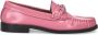 Sacha Dames Roze leren loafers met zilverkleurige chain - Thumbnail 3
